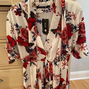 Women’s floral white romper